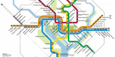 Washington dc metro, sistem të hartave