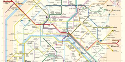 Washington dc metro hartë me rrugët
