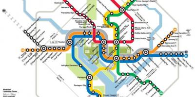 Washington dc metro hekurudhor hartë