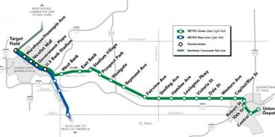 Linja jeshile dc metro hartë