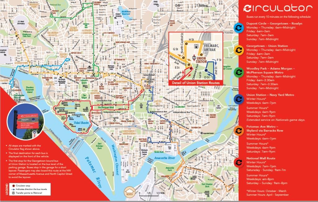 washington dc circulator hartë