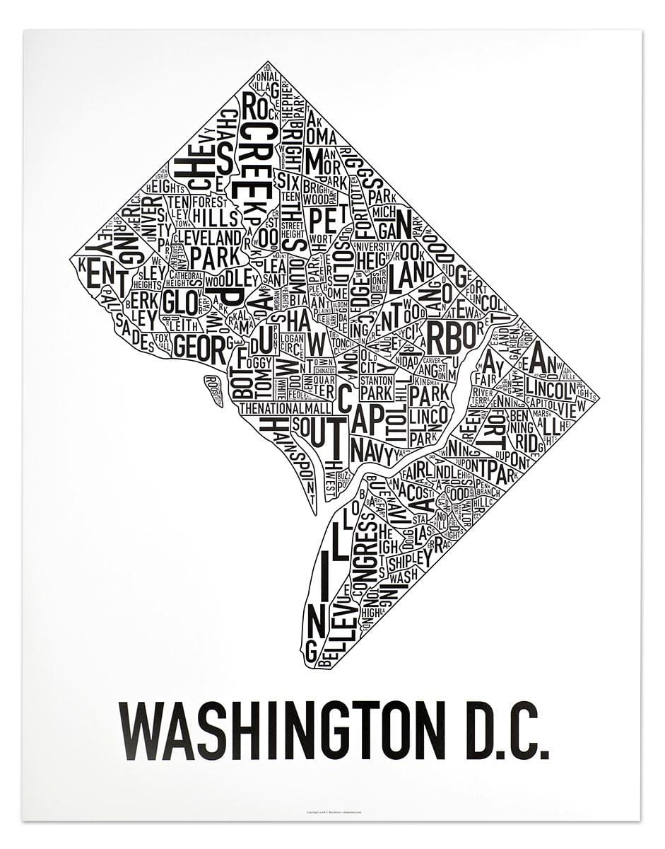 dc lagje hartë poster