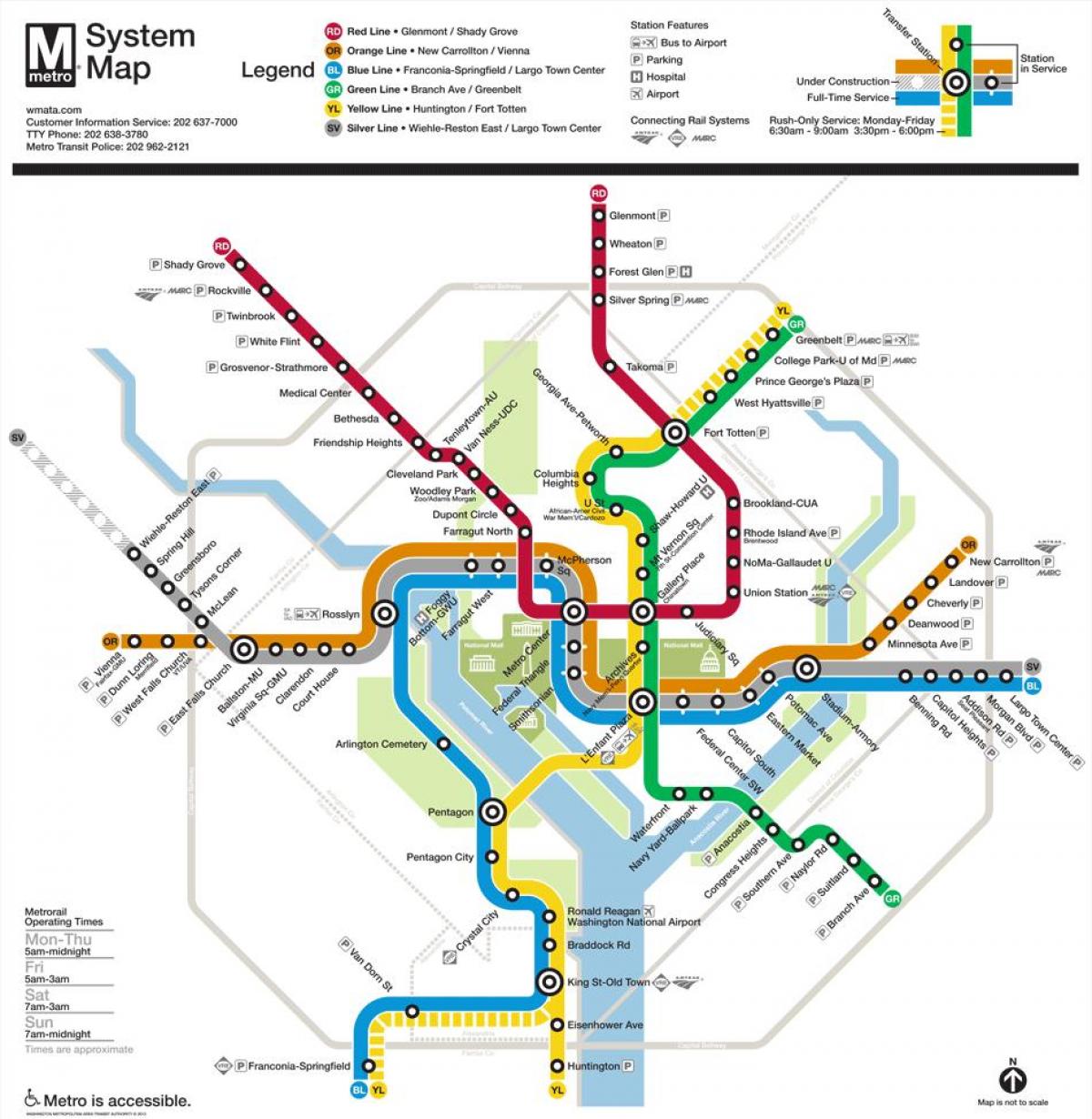 dc metro hartë 2015