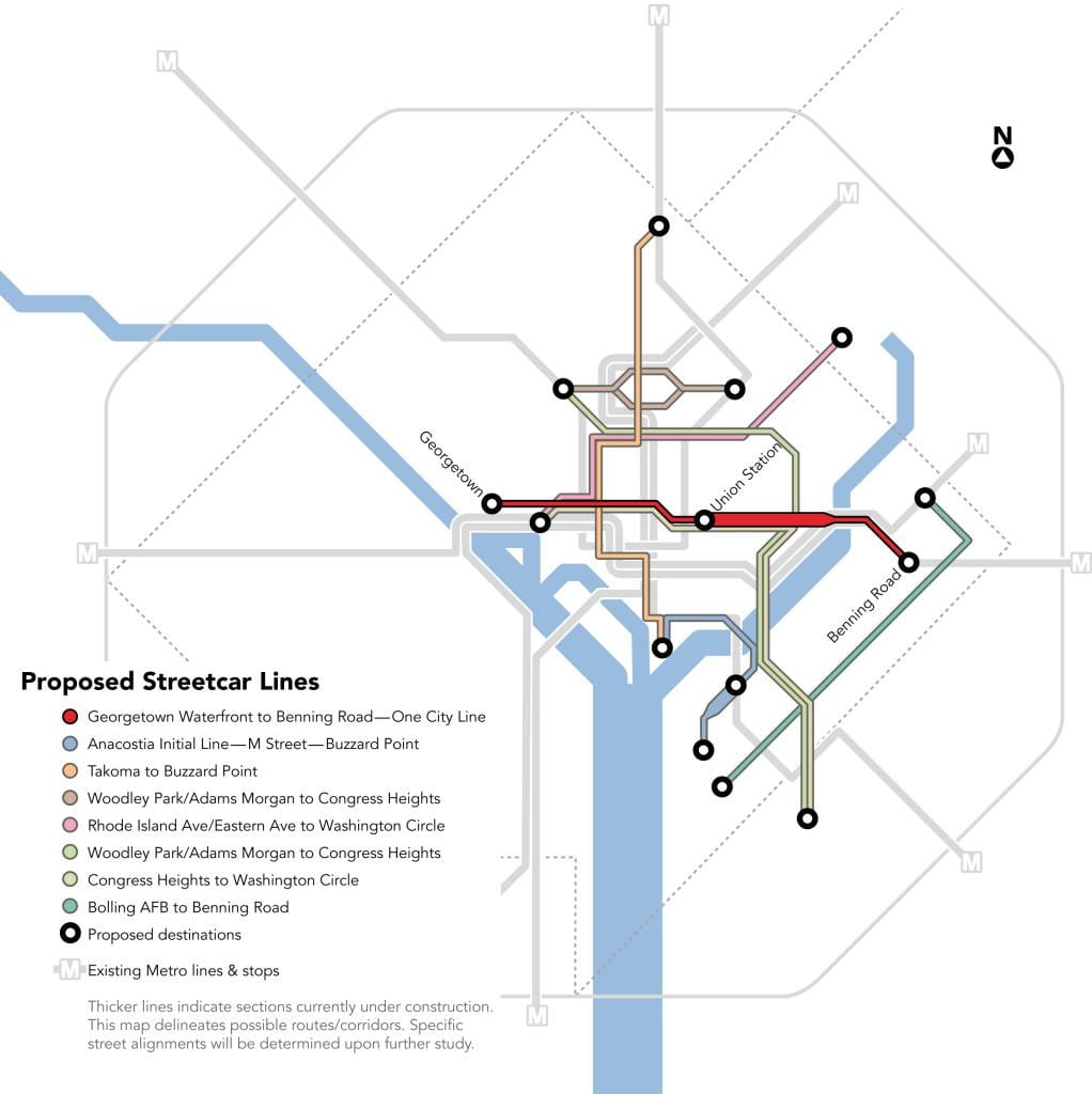 washington dc streetcar hartë