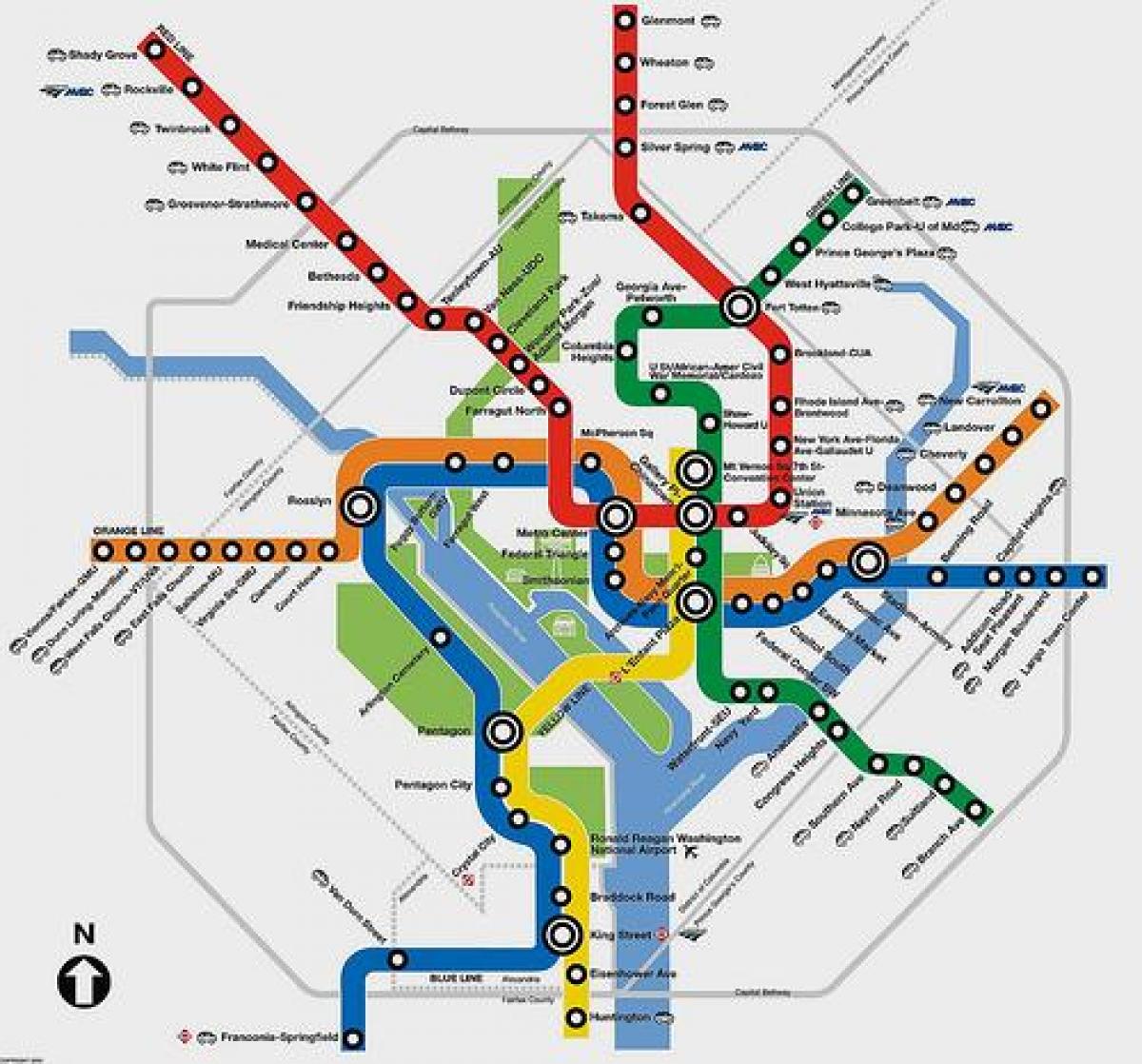 dc metro hartë planifikuesi