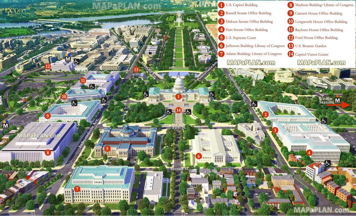 hartën e washington dc 3d