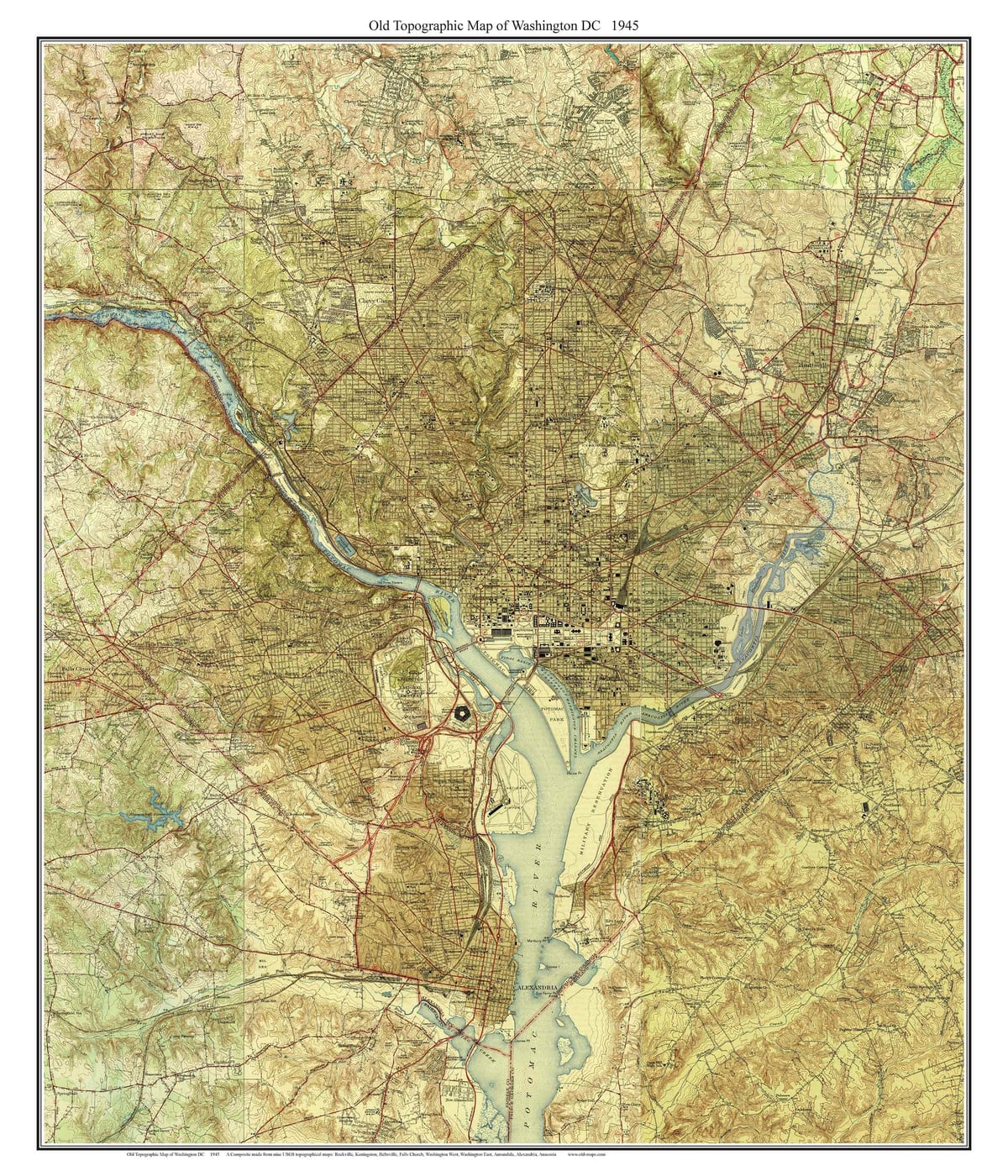 dc topografike hartë