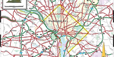 Washington dc metro hartë rrugë mbulesë