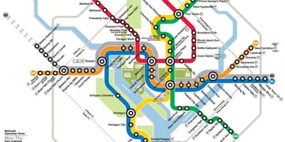 Washington dc metro hekurudhor hartë