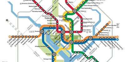 Washington dc publike transit hartë