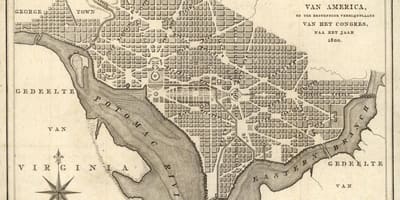 Harta historike hartën e washington dc