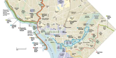 Hartën e washington dc biçikletë
