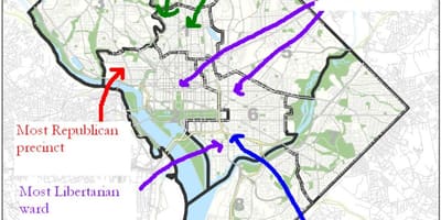 Hartën e washington dc politike