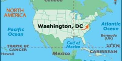 Washington në hartë të botës