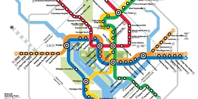 Harta e wmata hartë dc